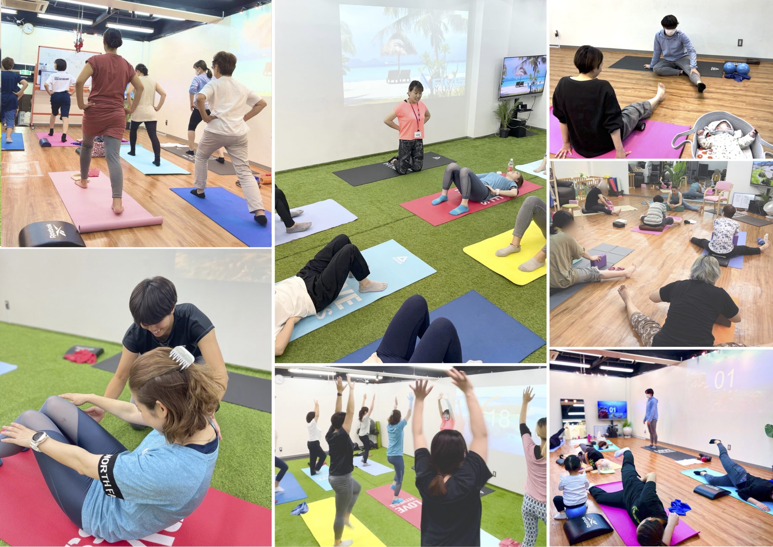 お子様連れ産後ケアレッスン
人気のヨガ・ピラティス